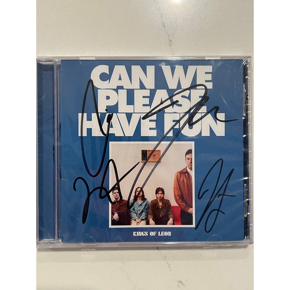 Signed Kings of Leon - Can We Please Have Fun CD AUTOGRAPHED & IN HAND